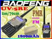 RADIOTELEFON BAOFENG UV-5RE DUOBANDER VHF UHF PMR RADIO FM  + BATERIA 1800mAh 